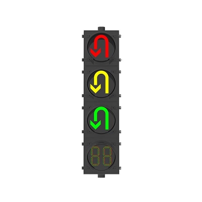 300塑殼掉頭燈四聯(lián)（帶倒計(jì)時(shí)）